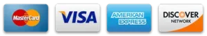 Accepted Payment Methods: Mastercard, Visa, American Express, Discover